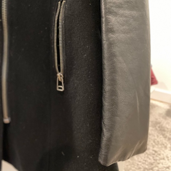 American Eagle Wool Moto Coat - Picture 4 of 7